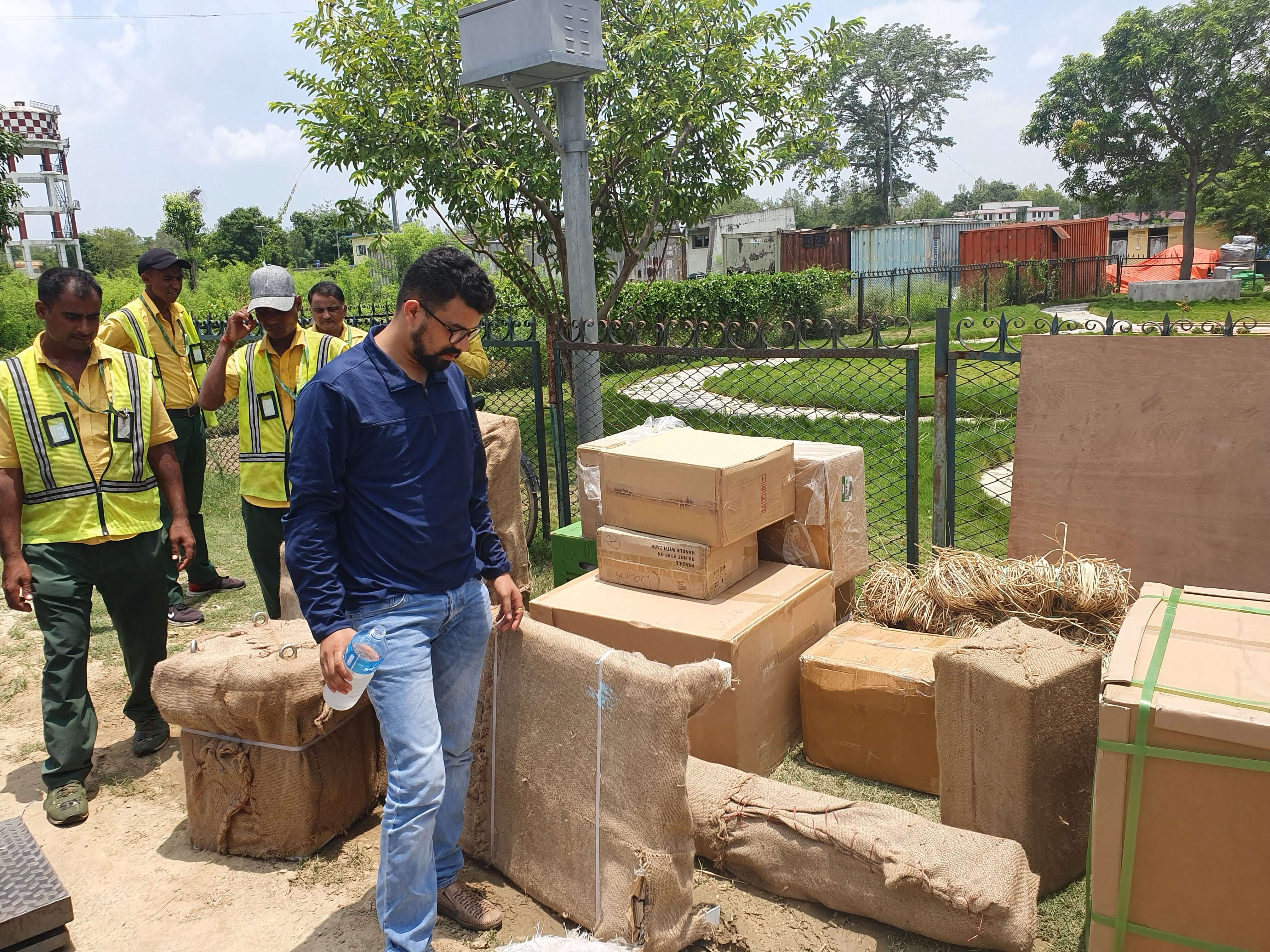 Dispatched Package Inspection in Nepalganj by Krishna Panta