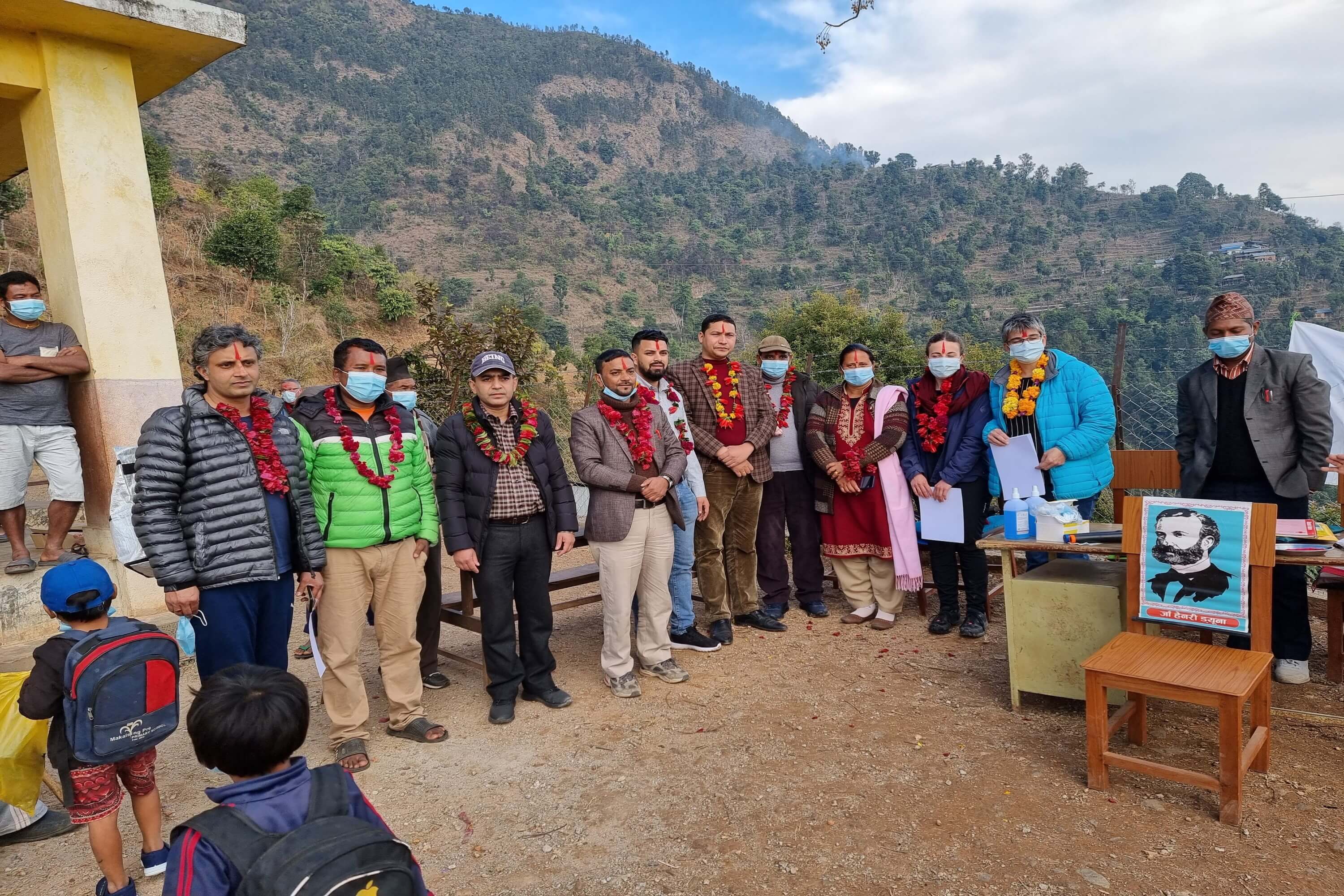 Donation for Praja Primary School, Valaya Dadah, Gandaki Metropolitian - 2 by Krishna Panta